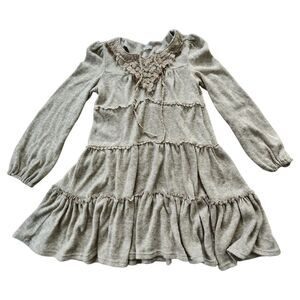 by Stella Gray Tiered Knit Peasant Dress Sz. L